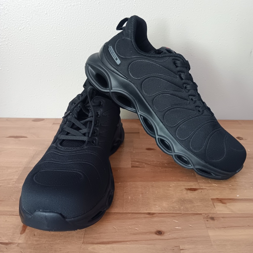 Larnmern Steel Toe Work Shoes Mens 8.5 Black Excellent Safety Sneaker LSA31259